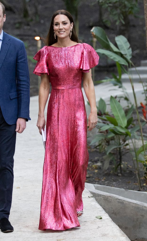 Catherine, the Princess of Wales attends a special reception hosted by the Governor General of Belize in celebration of Her Majesty The Queenâs Platinum Jubilee on March 21, 2022 in Cahal Pech, Belize. The event was held at the Mayan ruins at Cahal Pech, and celebrated the very best of Belizean culture.  