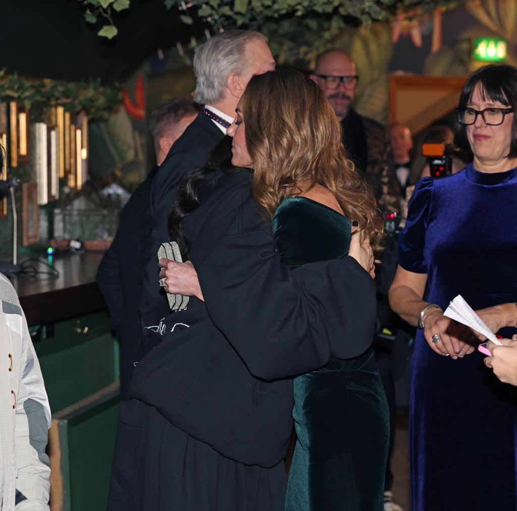 Kate Middleton hugging Jessie J