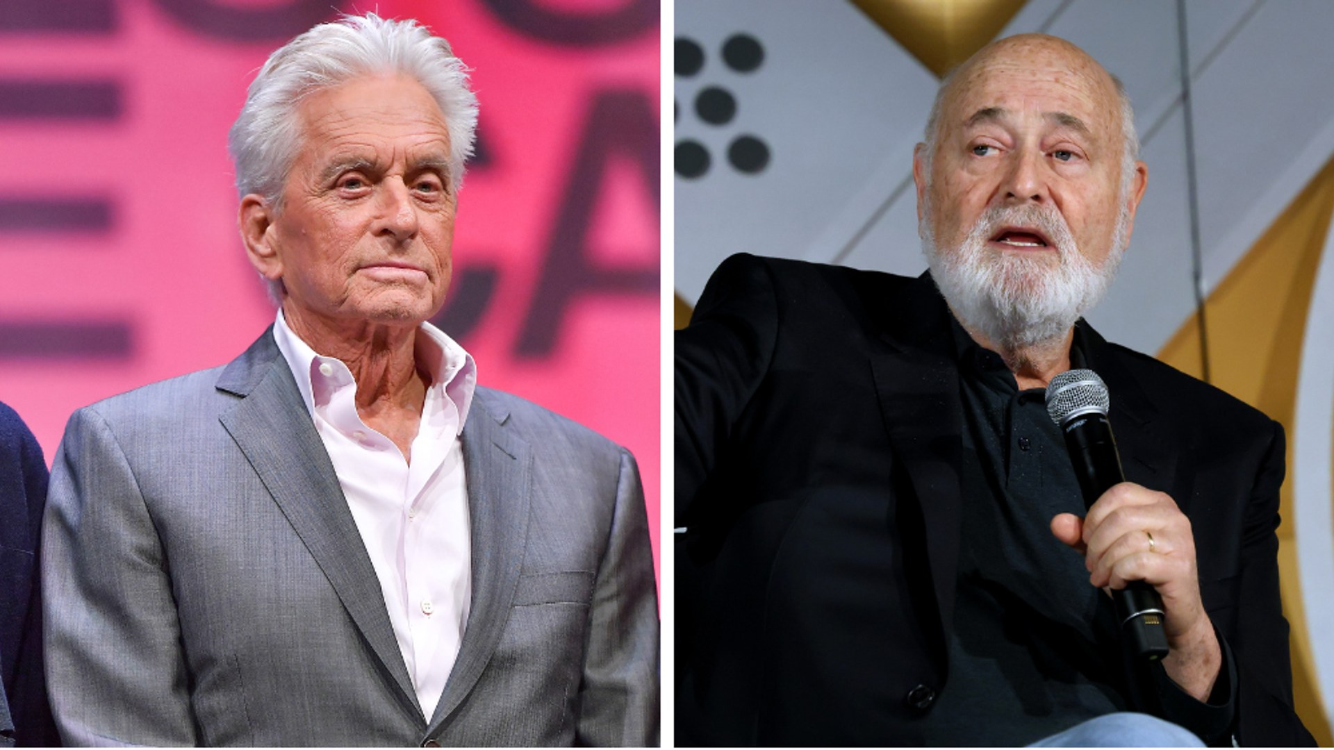 Michael Douglas Rob Reiner split image