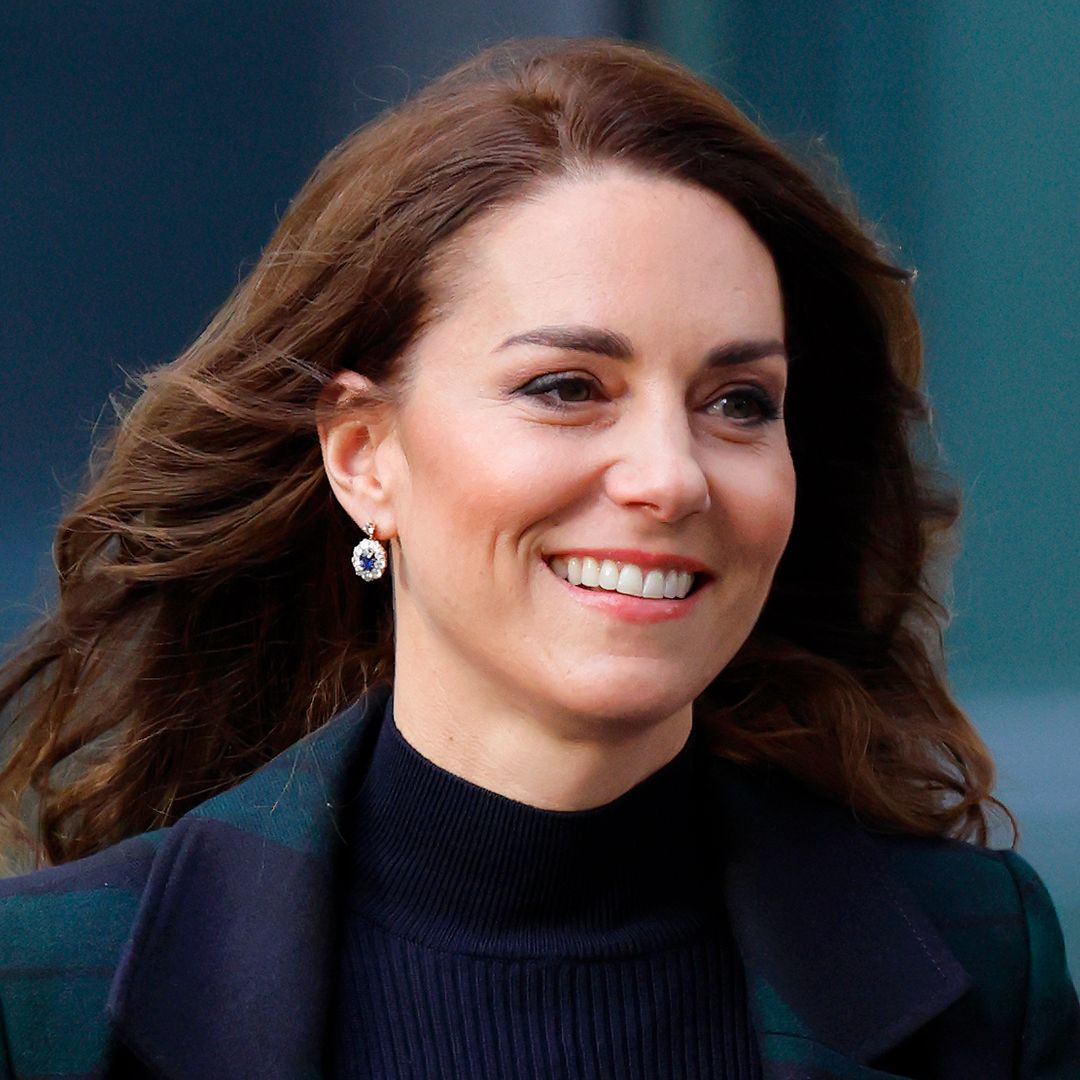 Princess of Wales recycles 'sleek' £700 coat with crystal accessory