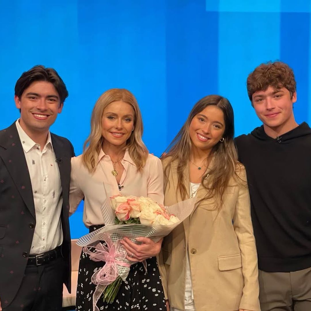 Kelly Ripa's kids reunite at $27m family home with huge Xmas tree